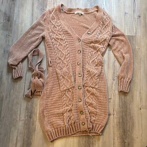 Women's Cable Knit Sweater Dress